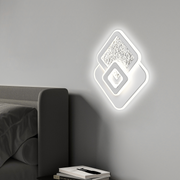 LED LED LED Kompacic Quadrant, 36W, 3 τετράγωνα, κρύο/ζεστό/ουδέτερο φως, λευκό