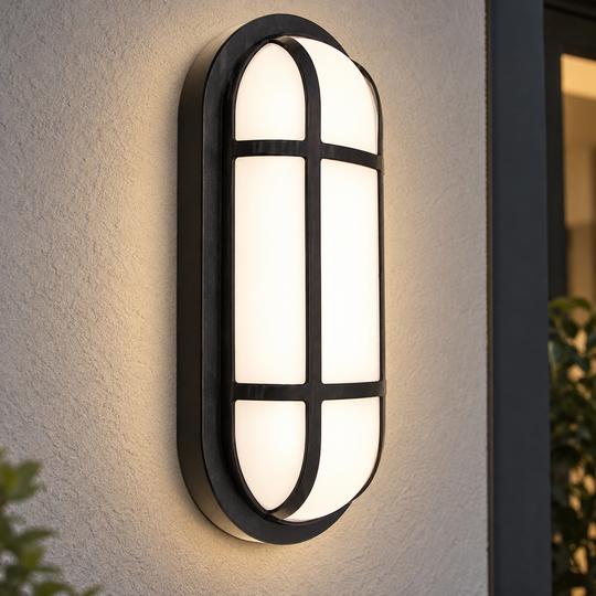 Φωτιστικό τοίχου LED εξωτερικού χώρου AX321/218BK, IP65, Λευκό και Μαύρο