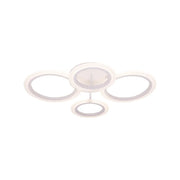 Πολυέλαιος LED με τηλεχειριστήριο BETTY 44W, 4 Κύκλοι, Κρύο/Ζεστό/Ουδέτερο φως, Ρυθμιζόμενο, Λευκό