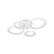 Πολυέλαιος LED με τηλεχειριστήριο BETTY 44W, 4 Κύκλοι, Κρύο/Ζεστό/Ουδέτερο φως, Ρυθμιζόμενο, Λευκό