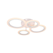 Πολυέλαιος LED με τηλεχειριστήριο BETTY 44W, 4 Κύκλοι, Κρύο/Ζεστό/Ουδέτερο φως, Ρυθμιζόμενο, Λευκό
