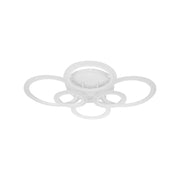 LED πολυέλαιος με τηλεχειριστήριο Betty, 82W, 6 κύκλοι, κρύο/ζεστό/ουδέτερο φως, ασταθές, λευκό