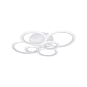 LED πολυέλαιος με τηλεχειριστήριο Betty, 82W, 6 κύκλοι, κρύο/ζεστό/ουδέτερο φως, ασταθές, λευκό
