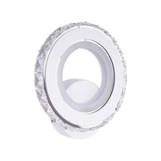 Εφαρμόστε LED Borandis 20W, White με χρώμιο, ακρυλικό και κρύσταλλο, κρύο/ζεστό/ουδέτερο φως