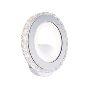 Εφαρμόστε LED Borandis 20W, White με χρώμιο, ακρυλικό και κρύσταλλο, κρύο/ζεστό/ουδέτερο φως