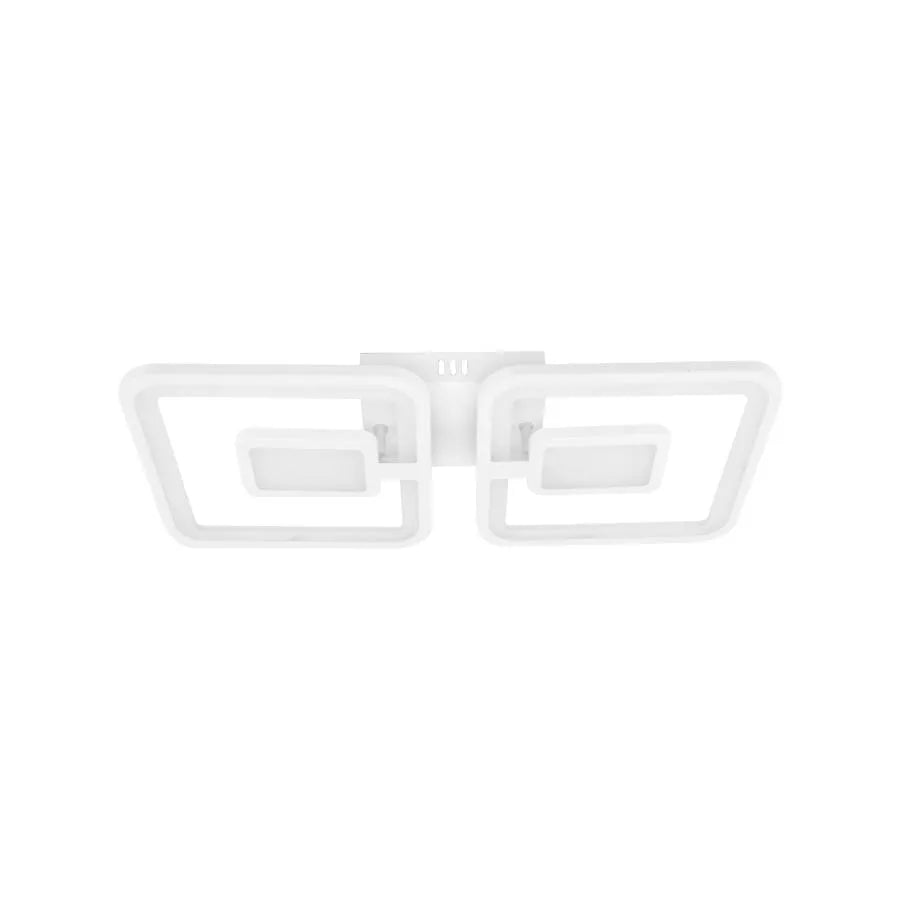 LED Lust με τηλεχειριστήριο, Felix, 2 τετράγωνα, 77W, κρύο/ζεστό/ουδέτερο φως, ασταθές, λευκό