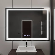 Ορθογώνιο καθρέφτη LED 100x75cm Verite Motionglow Marcellow Dimable Clock System