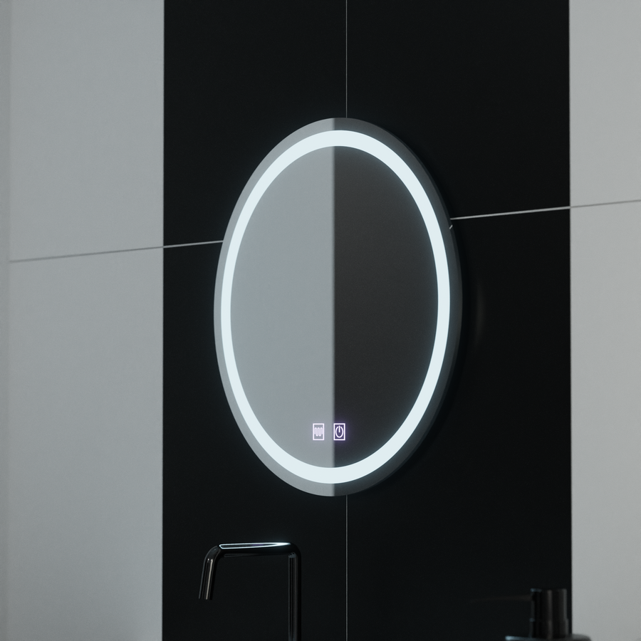 Mirror LED Γύρος 50cm Σύστημα απόψυξης Lucea Touch