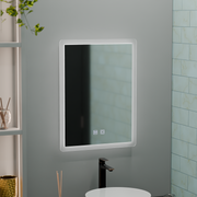 Mirror LED Touch Alecsidra System Defrition 45x60cm