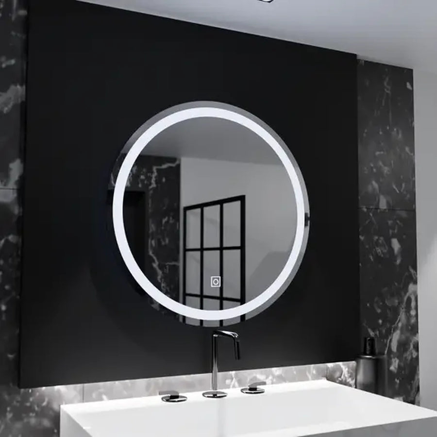 Στρογγυλός καθρέφτης LED, 70cm, Basic Touch