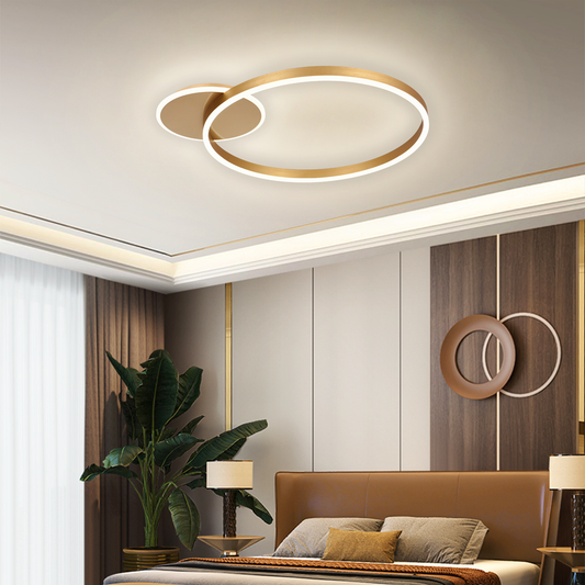 Πολυέλαιος LED με τηλεχειριστήριο ELISABETH 47W, Κρύο/Ζεστό/Ουδέτερο φως, Ρυθμιζόμενο, Γυαλιστερό χρυσό