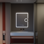 Mirror LED ορθογώνιο 75x90cm Eclat Motionglow Marcello Distantling System & Thermometer of Cosmetics Dimable
