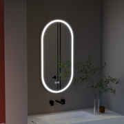Mirror LED Oval 50x100cm Velara Touch System Dimable Dismantling