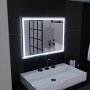 Mirror LED ορθογώνιο πλαίσιο 80x60cm Basic Touch