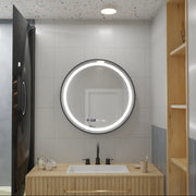 Mirror LED Γύρος 60cm Celesti Majesti Noir Eleva Motionglow Marcello System Disability & Daim Θερμόμετρο
