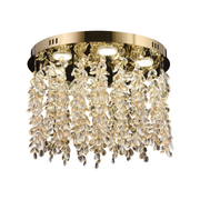 Crystal LED Chandelier LLC213/400GD Στρογγυλός, 22W, Κρύο/Ζεστό/Ουδέτερο φως, Κρύσταλλο, Χρυσό