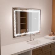 Mirror LED ορθογώνιο 80x60cm Vorice Touch System Disabling