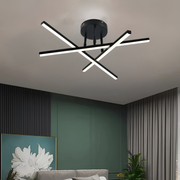 LED LED Masha με τηλεχειριστήριο 80W, ακρυλικό και μέταλλο, μαύρο