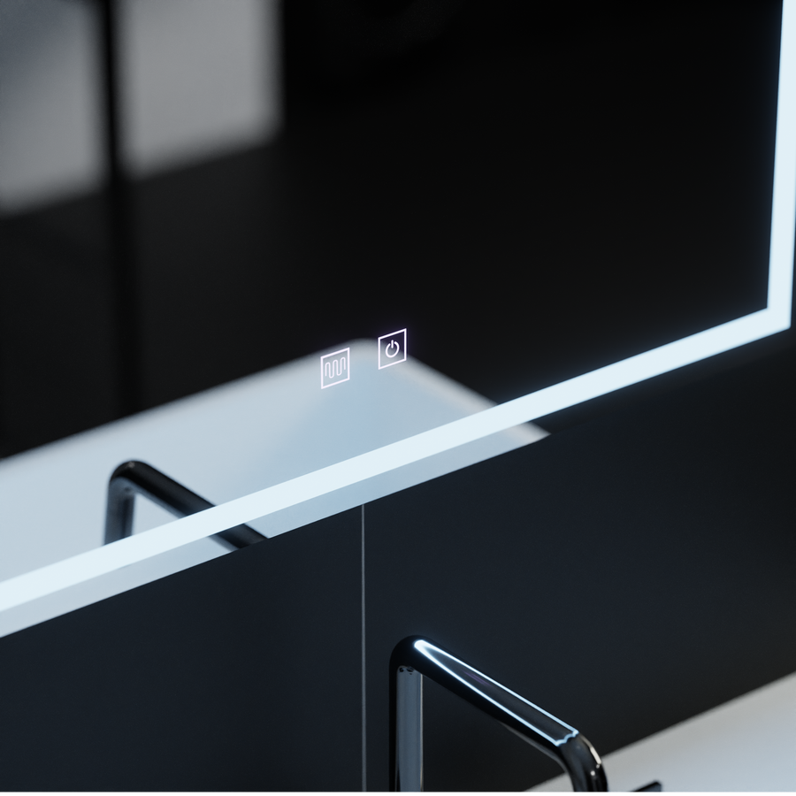 Ορθογώνιος καθρέφτης LED, 70x50cm, Umbria Touch, Demister System, Dimmable