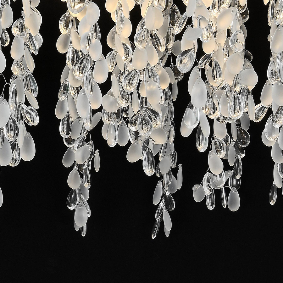 Crystal Chandelier CC8080/D500CH, 5x E14, Διάμετρος 49cm, Χρώμιο