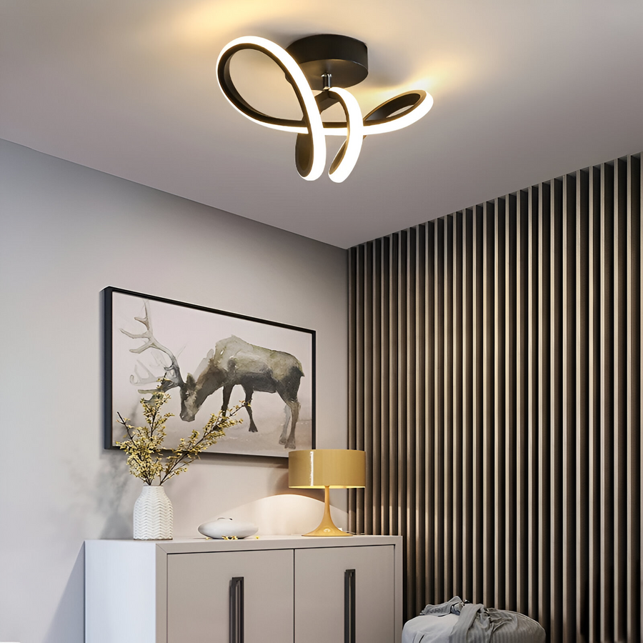 LED LED Vertex Pulse, 24W, κυματιστό, κρύο/ζεστό/ουδέτερο φως, μαύρο