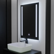 Mirror LED ορθογώνιο 50x70cm διπλό φως βασική πινελιά