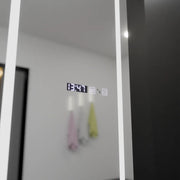 Mirror LED ορθογώνιο 45x140cm GIULIA Sensor Radar Marcello Dishantic Clock System