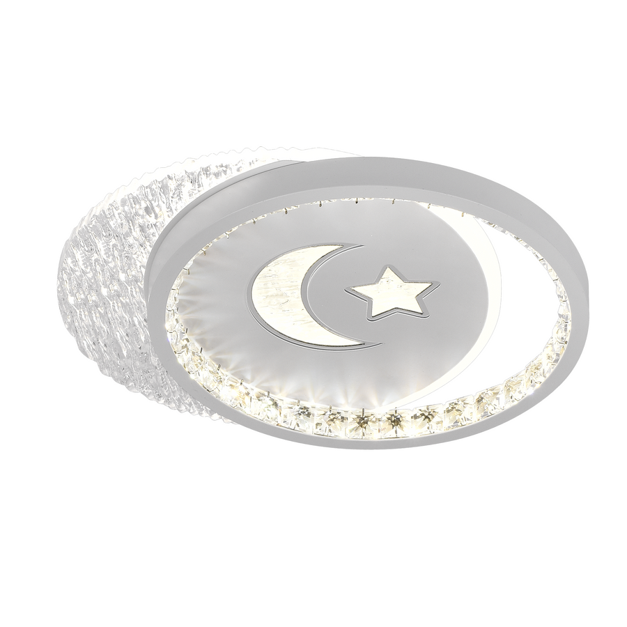 PERU LED Πολυέλαιος 36W, 2 κύκλοι, Κρύο/Ζεστό/Ουδέτερο φως, Μαύρο