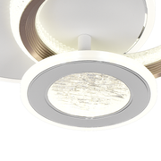 LED LED Fractalum Rondo, 36W, 3 κύκλοι, κρύο/ζεστό/ουδέτερο φως, μαύρο