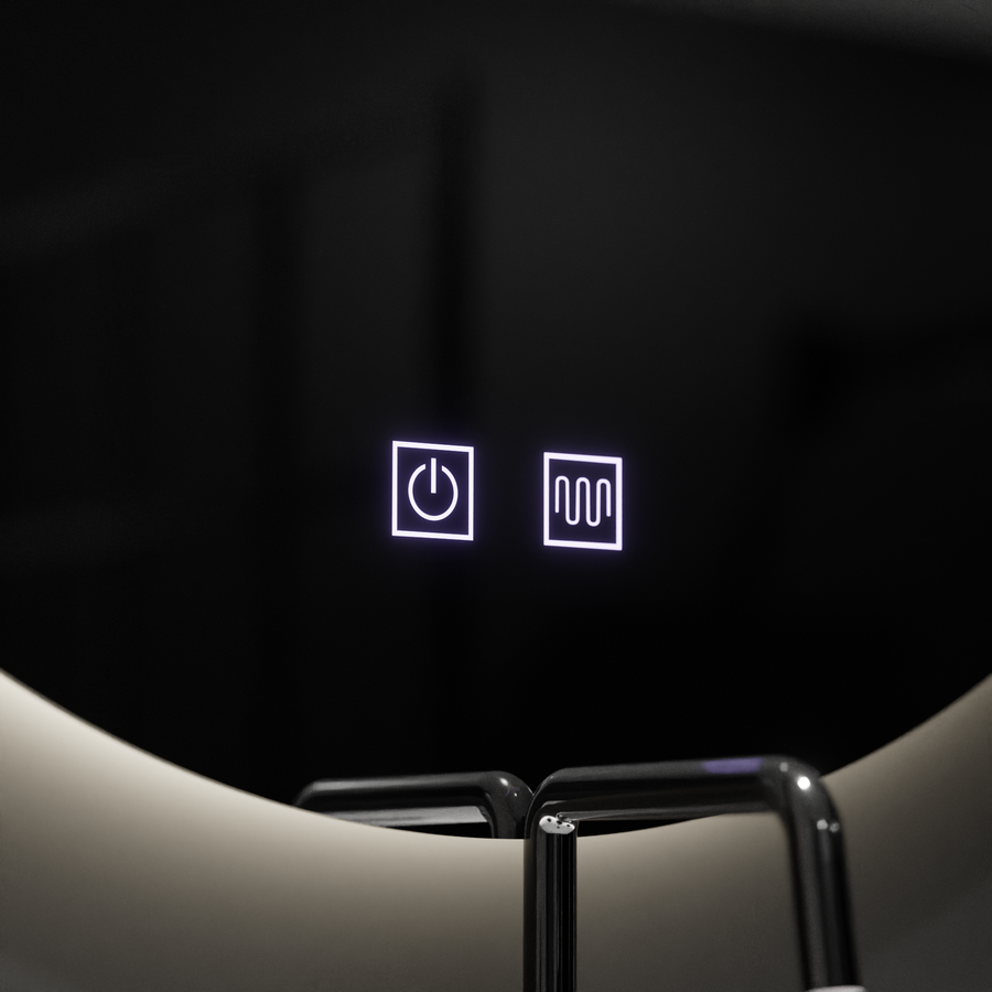 Καθρέφτης LED Semiluna 54x60, Arcana Touch, Σύστημα Demister, Dimmable