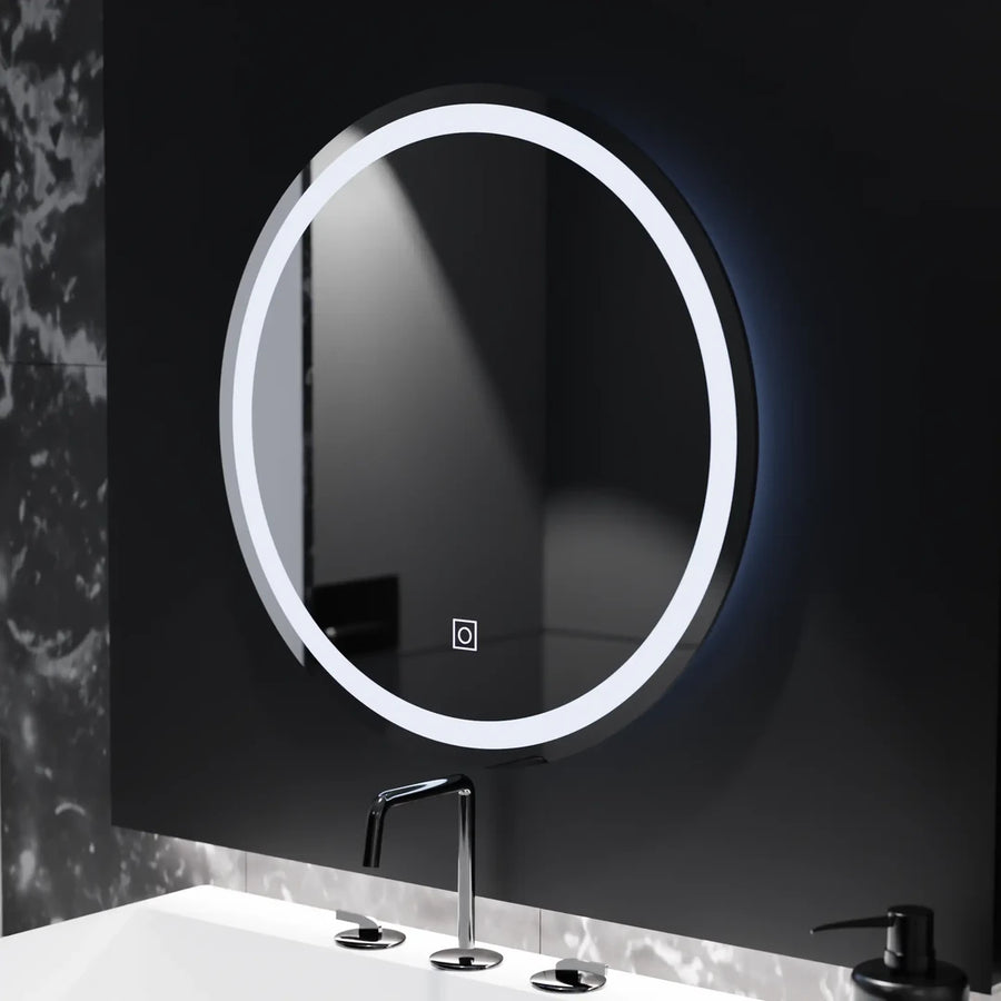 Στρογγυλός καθρέφτης LED, 70cm, Basic Touch