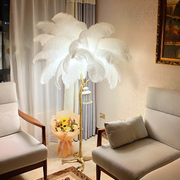 Lampaar Feathers Politidis 1 x e27 170cm λευκό