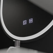 Mirror LED Oval 60x80cm Velara Touch Dimable System Dismantling System