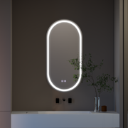 Mirror LED Oval 50x100cm Velara Touch System Dimable Dismantling