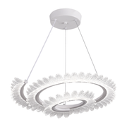 Lulus LED Prism Luminis, Crystal and Metal, 4 κύκλοι, Dimable, ρυθμιζόμενο ύψος, κρύο/ζεστό/ουδέτερο φως, πολυτελές φωτισμό