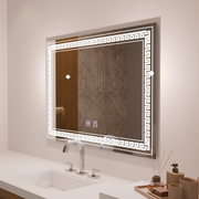 Mirror LED ορθογώνιο 80x60cm Vorice Touch System Disabling