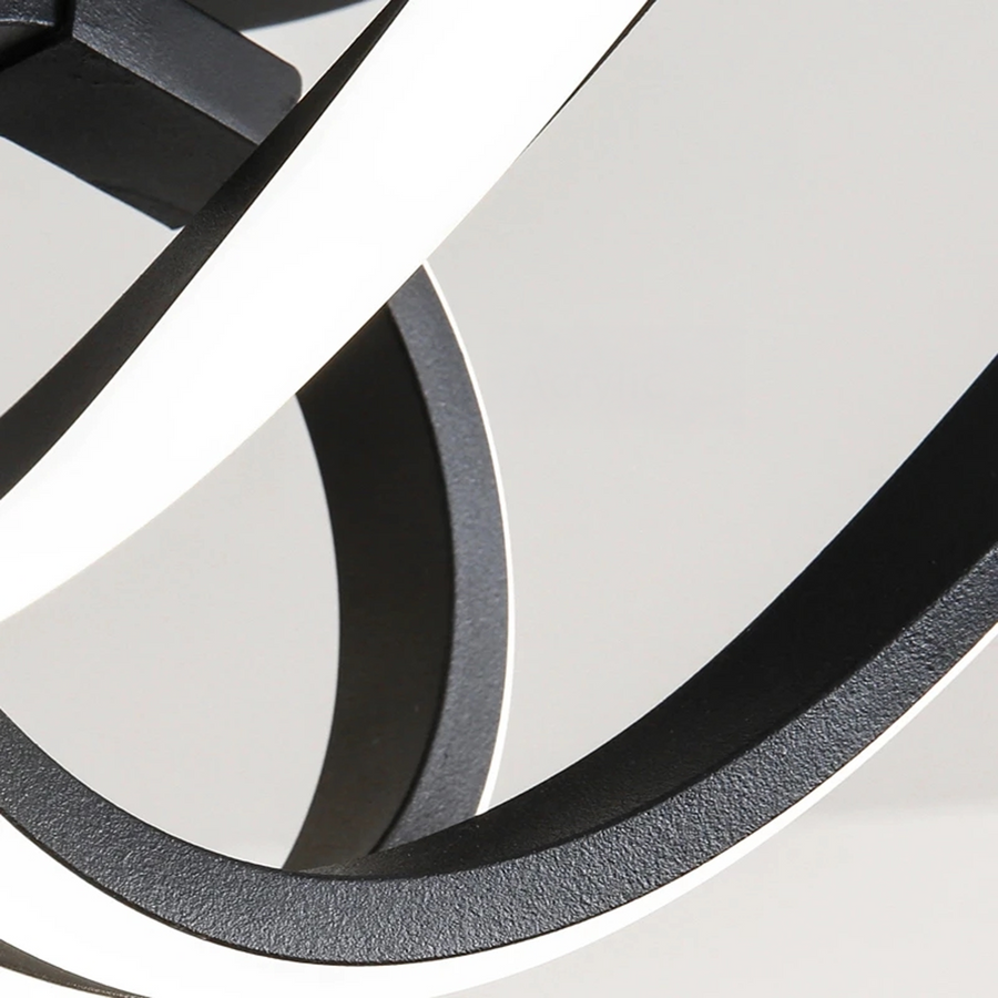 LED LED Vertex Pulse, 24W, κυματιστό, κρύο/ζεστό/ουδέτερο φως, μαύρο