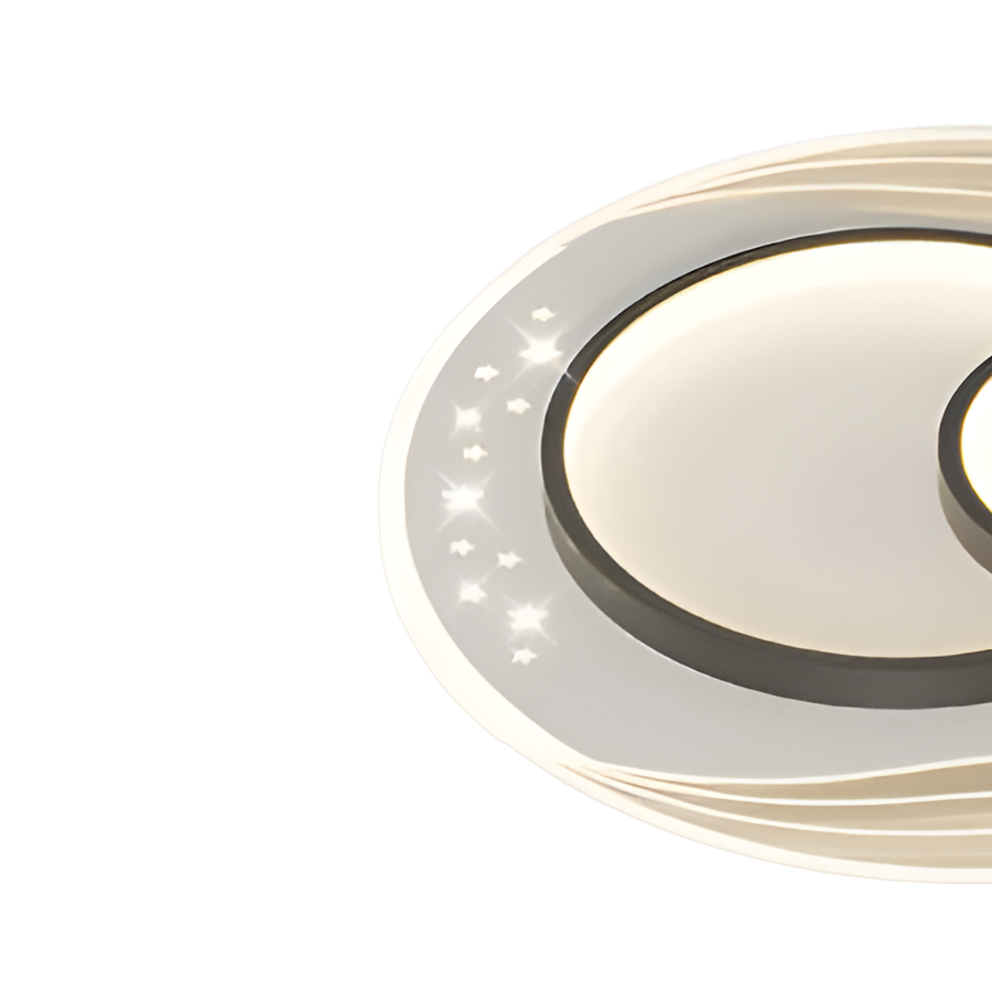 Πολυέλαιος LED με τηλεχειριστήριο SERPENTA 125W, Στρογγυλός, Κρύο/Ζεστό/Ουδέτερο φως, Ρυθμιζόμενο, Μαύρο