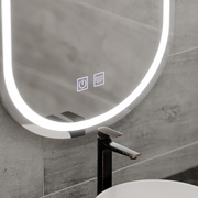 Mirror LED Oval 50x80 Velara Touch System, Dimable