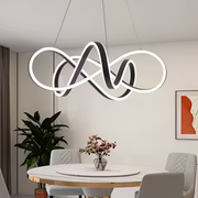 LED πολυέλαιος ανασταλεί με τηλεχειριστήριο Infinity Halo, 138W, ρυθμιζόμενο ύψος, κρύο/ζεστό/ουδέτερο φως, ασταθές, μαύρο