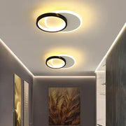 Επιτοίχιο φωτιστικό LED 27W SMALON, 2 κύκλοι, Κρύο/Ζεστό/Ουδέτερο φως, Μαύρο Λευκό