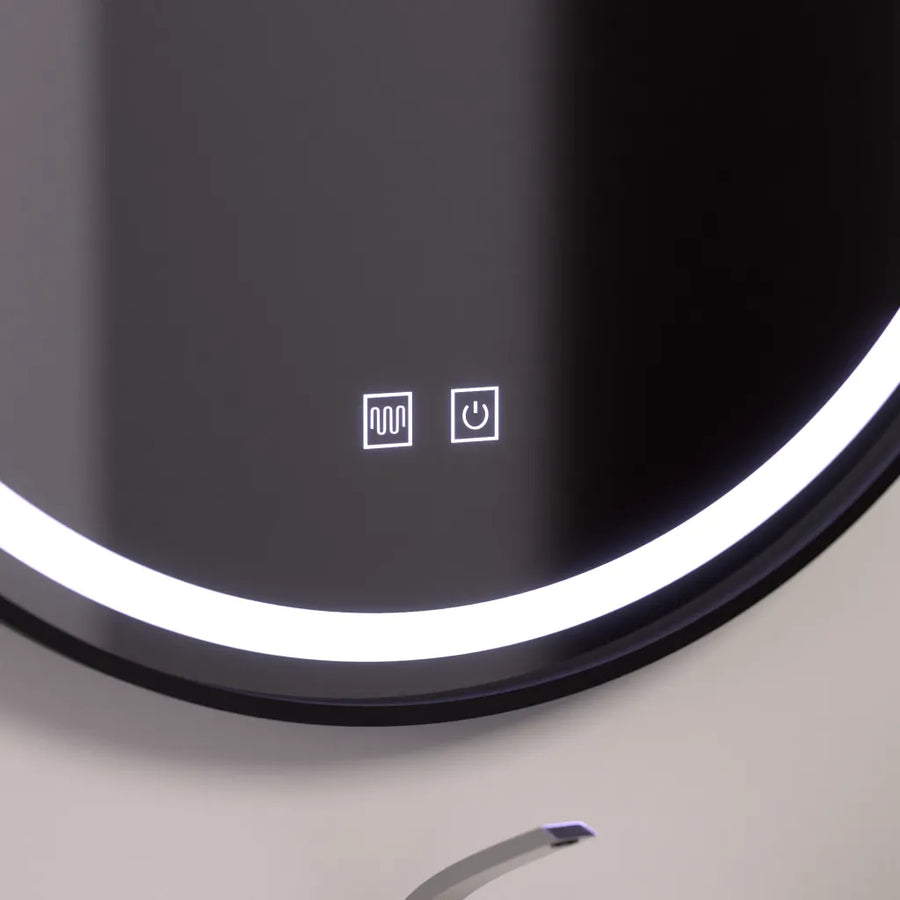 Καθρέφτης LED Στρογγυλός 60cm, Lucea Touch, Σύστημα Demister, Dimmable