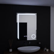 Mirror LED ορθογώνια 60x80cm ακριβεία Motionglow Marcello System Disability & Thermometer of the Caimimic Glass