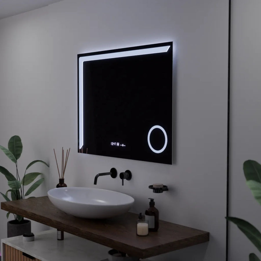 Mirror LED ορθογώνιο 80x60cm Precision Motionglow Marcello Distrash Rock System