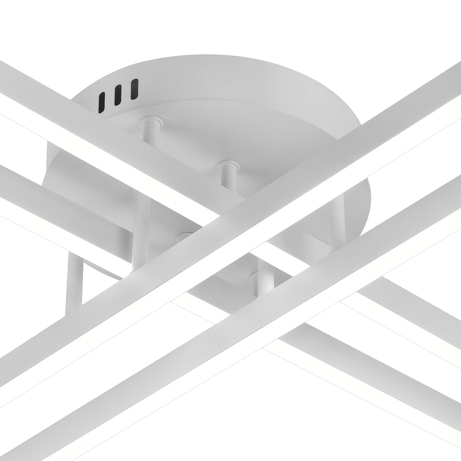 Πολυέλαιος LED τηλεχειριστηρίου GIO, 54W, 4 στοιχείων, κρύο/ψυχρό/ουδέτερο φως, ρυθμιζόμενο, λευκό