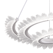 Lulus LED Prism Luminis, Crystal and Metal, 4 κύκλοι, Dimable, ρυθμιζόμενο ύψος, κρύο/ζεστό/ουδέτερο φως, πολυτελές φωτισμό