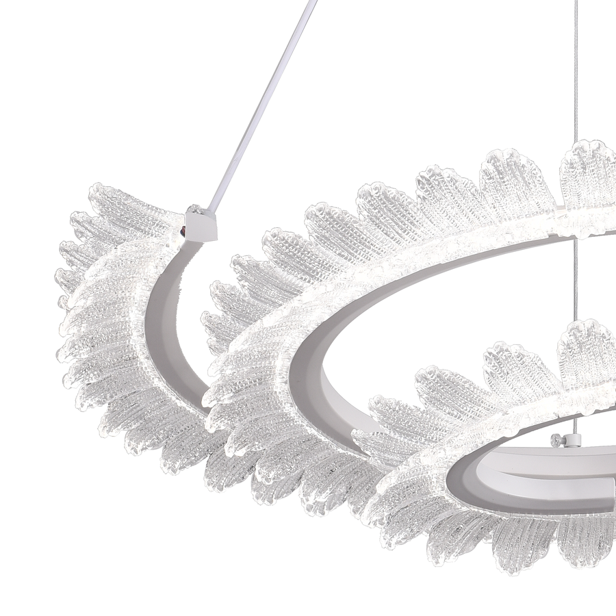 Lulus LED Prism Luminis, Crystal and Metal, 4 κύκλοι, Dimable, ρυθμιζόμενο ύψος, κρύο/ζεστό/ουδέτερο φως, πολυτελές φωτισμό
