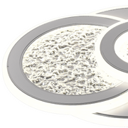 LED LED kompacic rondos, 36W, 3 κύκλοι, κρύο/ζεστό/ουδέτερο φως, λευκό