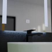 Mirror LED ορθογώνιο 50x70cm διπλό φως βασική πινελιά