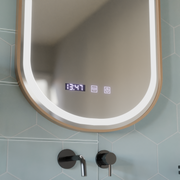 LED Touch Mirror Import System 50x80 cm Rose Gold Frame